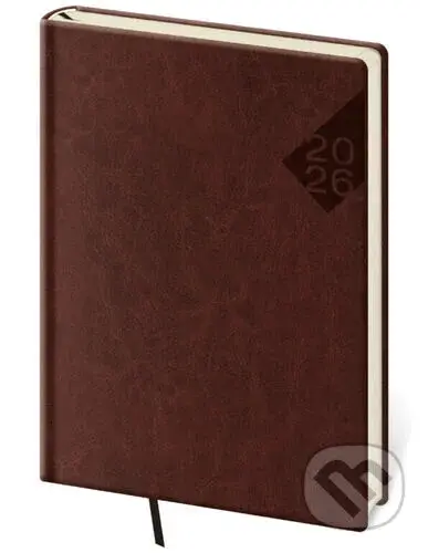 Denní diář 2026 A5 Nebrasca angl. červený
