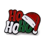 Christmas Theme Word Ho Ho Ho Enamel Pins