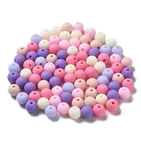 Frosted Opaque Acrylic Beads