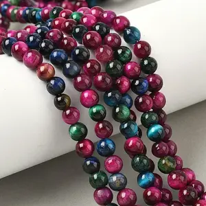 Grade AB Natural Tiger Eye Beads Strands