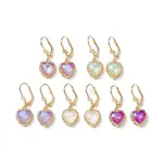 Glass Leverback Earring