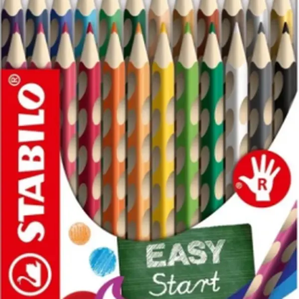 STABILO EASYcolors pastelky pro praváky - sada 24 ks