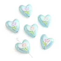 2Pcs UV Platings Acrylic Beads