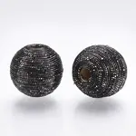Wood Beads Covered with Polyester Cord Wire