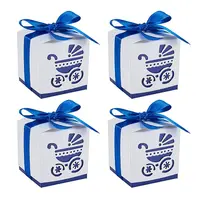 Hollow Stroller BB Car Carriage Candy Box wedding party gifts with Ribbons