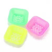 3Pcs Plastic Basket Miniature Ornaments