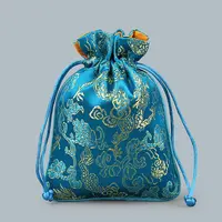 Chinese Style Silk Drawstring Jewelry Gift Bags