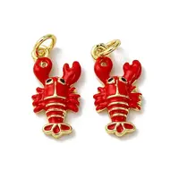 Brass Micro Pave Cubic Zirconia Pendants