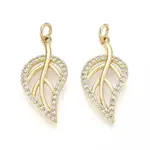 Brass Micro Pave Cubic Zirconia Pendants