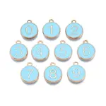 Light Gold Plated Alloy Enamel Charms