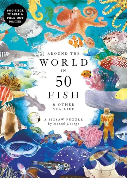 Around the World in 50 Fish (1000 Piece Puzzle) - Helen Scales - puzzle z kategorie Puzzle