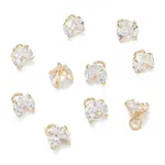 Brass Clear Cubic Zirconia Charms