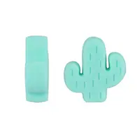 20Pcs Cactus Food Grade Eco-Friendly Silicone Focal Beads