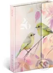 NOTIQUE Týždenný magnetický diár Vtáčiky 2026 (horizontálny, magnetické zatváranie)