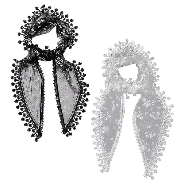 2Pcs 2 Colors Cloth Polyester Headbands for Woman