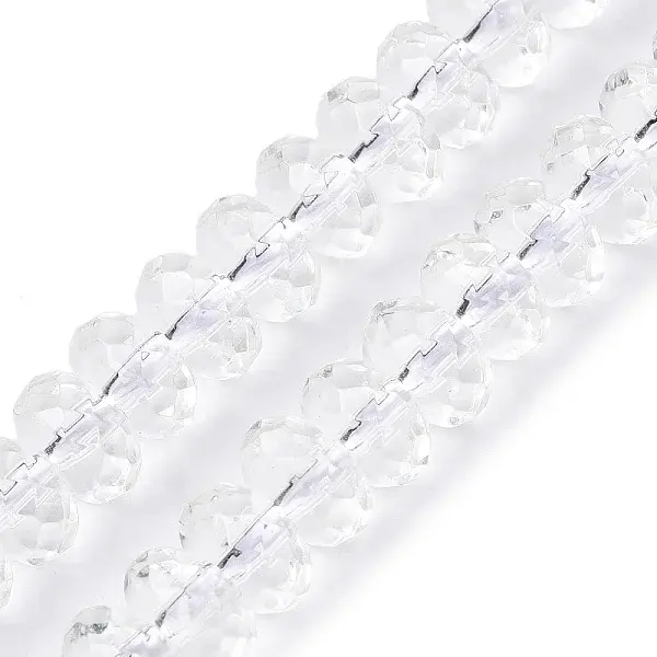 Transparent Glass Beads Strands