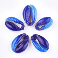 Printed Natural Cowrie Shell Beads