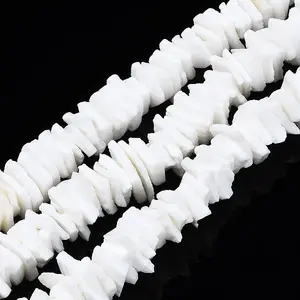 Natural White Shell Beads Strands