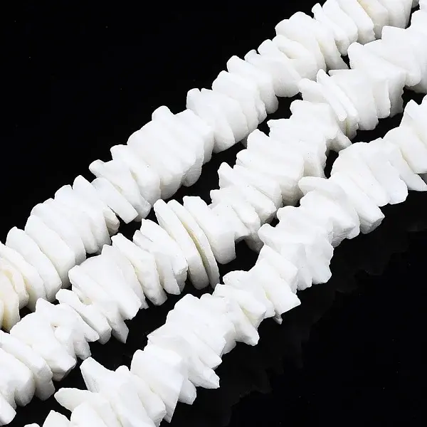 Natural White Shell Beads Strands