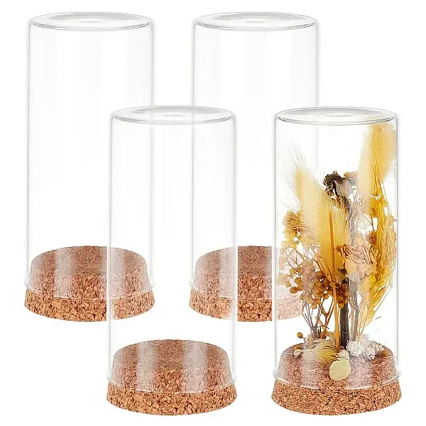 4Pcs High Borosilicate Glass Dome Cover