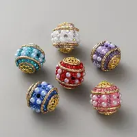 Nepal Style Opaque Acrylic Beads