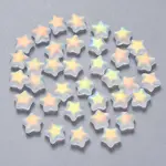 Spray Painted Glass Beads