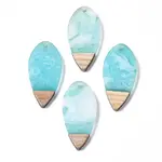 Transparent Resin & Walnut Wood Pendants