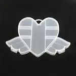 Flying Heart Plastic Bead Storage Containers