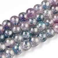Baking Painted Crackle Glass Bead Strands