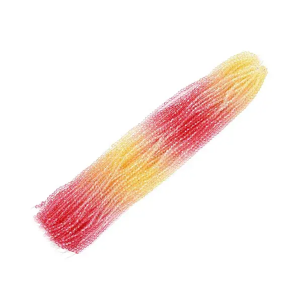 Gradient Color Baking Painted Glass Bead Strands
