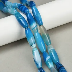 Natural Striped Agate/Banded Agate Beads Strands