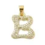 Brass Micro Pave Cubic Zirconia Pendants