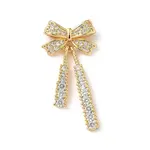 Brass Micro Pave Clear Cubic Zirconia Pendants