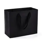 Rectangle Paper Bags with Rope Handles