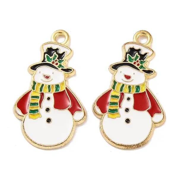 Christmas Theme Rack Plating Alloy Pendants