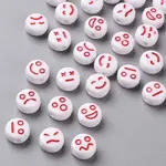 White Opaque Acrylic Beads