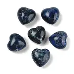Dyed Natural Imperial Jasper Heart Palm Stone