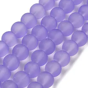 Baking Painted Transparent Glass Bead Strands