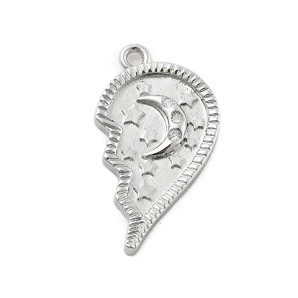 Brass Micro Pave Cubic Zirconia Pendants