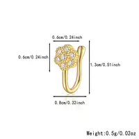 Fashionable S925 Silver Nose Clip with Star