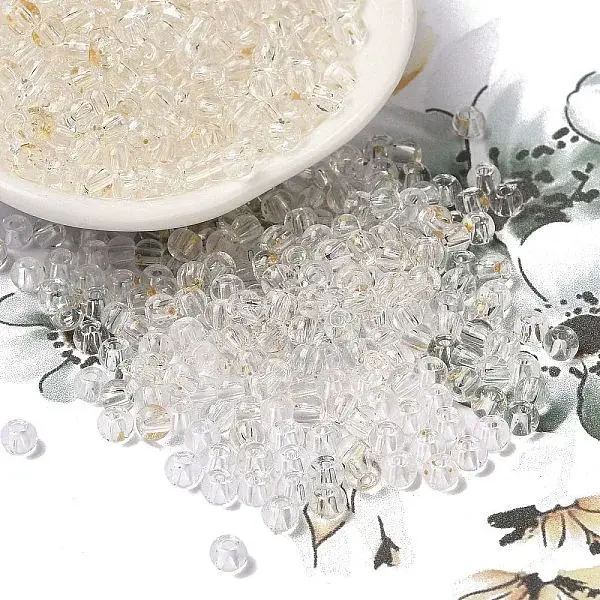 Transparent Colours Glass Round Beads