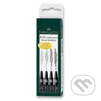 Popisovač Pitt Artist Pen - černá 4 ks