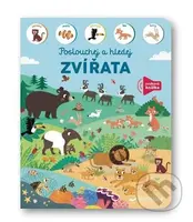 Poslouchej a hledej - Zvířata - Kasia Dudziuk (Ilustrátor) - kniha z kategorie Pro děti