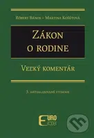 Zákon o rodine (Veľký komentár) - Martina Košútová, Róbert Bános - kniha z kategorie Veřejná správa a sociální zabezpečení