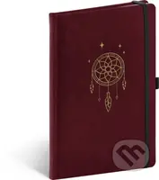 Notes Samet - Lapač snů (linkovaný s gumičkou na uzavření)