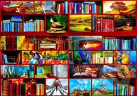 The Library The Travel Section - puzzle z kategorie Umělecké