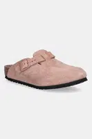 Dětské semišové pantofle Birkenstock Boston růžová barva, 1030464