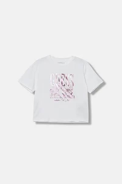 Dětské tričko Guess bílá barva, J5YI31 K6YW4