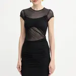 Šaty Guess GRACEY černá barva, mini, přiléhavé, W5YK66 KBAH2