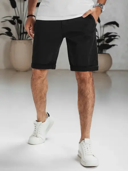 Černé pánské kraťasy Dstreet